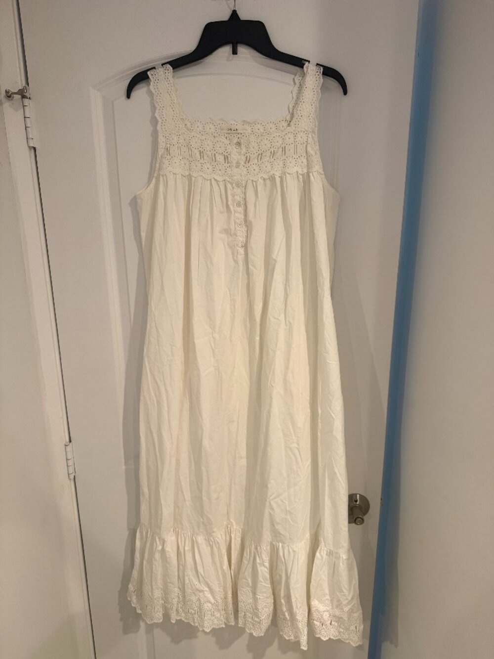 DÔEN Cotton Eyelet Nightgown | Size Large